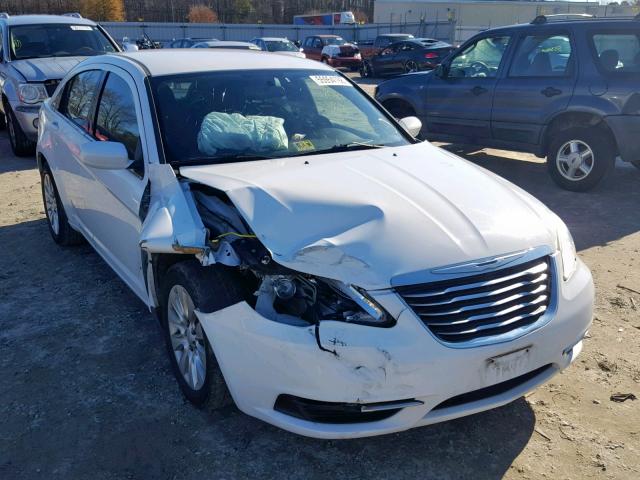 1C3CCBAB8CN240974 - 2012 CHRYSLER 200 LX WHITE photo 1