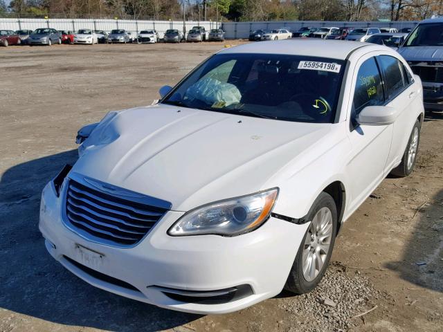 1C3CCBAB8CN240974 - 2012 CHRYSLER 200 LX WHITE photo 2