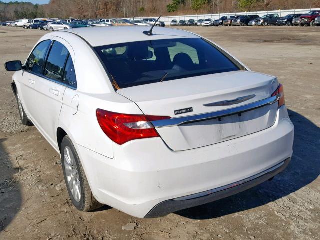 1C3CCBAB8CN240974 - 2012 CHRYSLER 200 LX WHITE photo 3