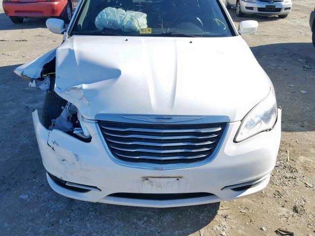 1C3CCBAB8CN240974 - 2012 CHRYSLER 200 LX WHITE photo 7