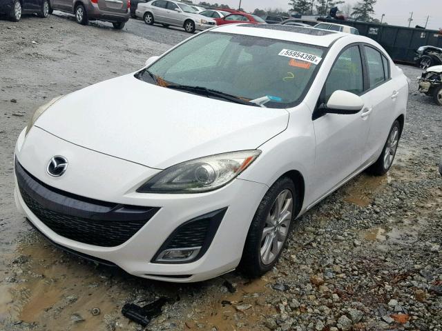 JM1BL1S52A1331687 - 2010 MAZDA 3 S WHITE photo 2