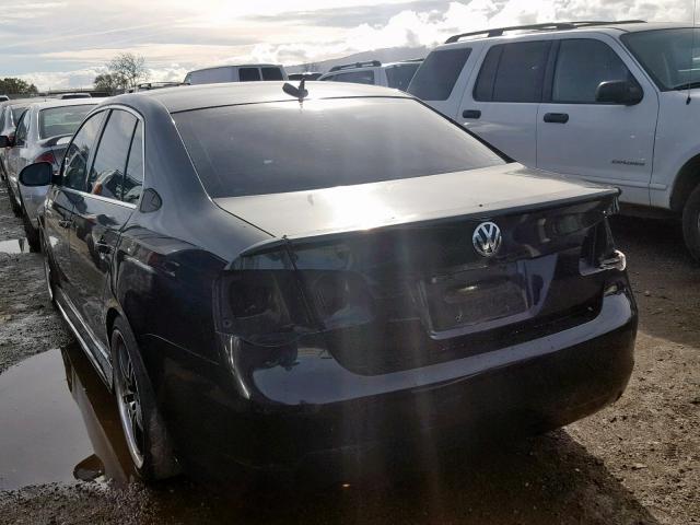 3VWST71K96M778857 - 2006 VOLKSWAGEN JETTA TDI BLACK photo 3