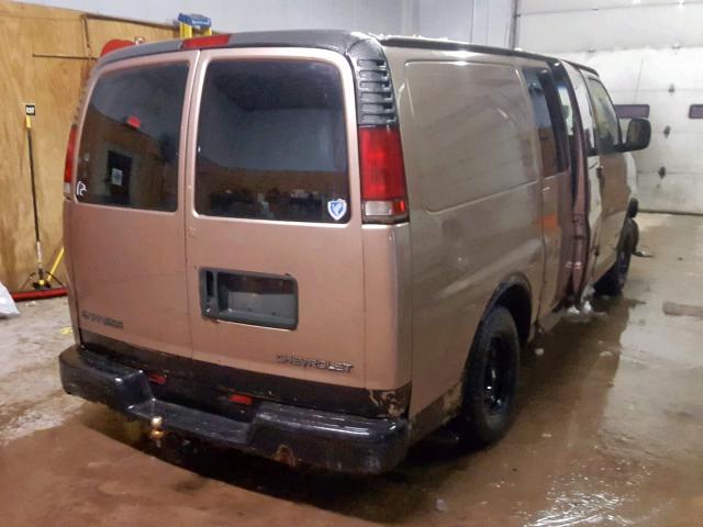 1GCEG15W2X1121766 - 1999 CHEVROLET EXPRESS G1 TAN photo 4