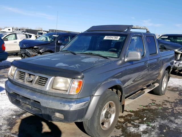 1N6ED27Y3YC434373 - 2000 NISSAN FRONTIER C GRAY photo 2