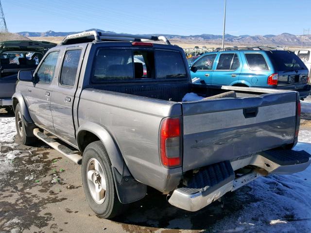 1N6ED27Y3YC434373 - 2000 NISSAN FRONTIER C GRAY photo 3