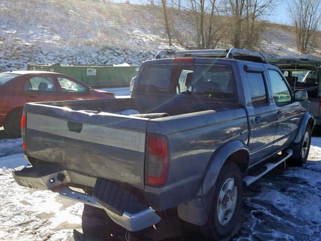 1N6ED27Y3YC434373 - 2000 NISSAN FRONTIER C GRAY photo 4