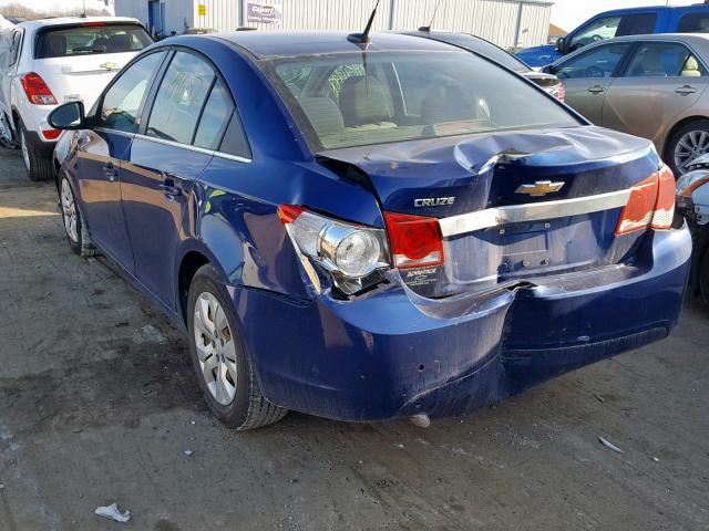 1G1PC5SH1C7251443 - 2012 CHEVROLET CRUZE LS BLUE photo 3