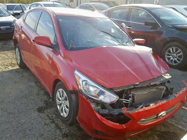 KMHCT4AE0GU100636 - 2016 HYUNDAI ACCENT SE RED photo 1