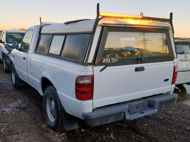 1FTYR10D03PA42049 - 2003 FORD RANGER WHITE photo 3