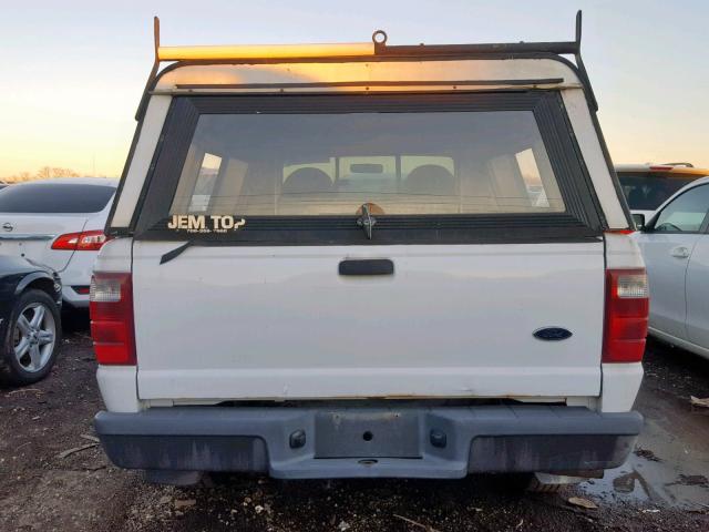 1FTYR10D03PA42049 - 2003 FORD RANGER WHITE photo 9