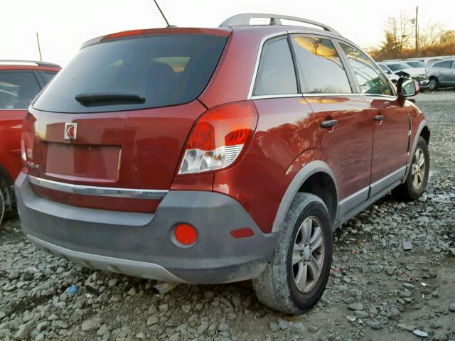 3GSCL33P89S556310 - 2009 SATURN VUE XE RED photo 4