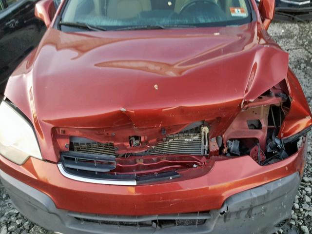 3GSCL33P89S556310 - 2009 SATURN VUE XE RED photo 7