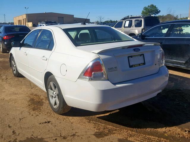 3FAHP07Z68R224345 - 2008 FORD FUSION SE WHITE photo 3