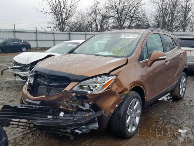 KL4CJHSB4GB544789 - 2016 BUICK ENCORE PRE BROWN photo 2