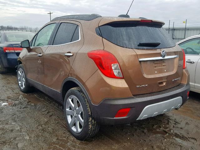 KL4CJHSB4GB544789 - 2016 BUICK ENCORE PRE BROWN photo 3