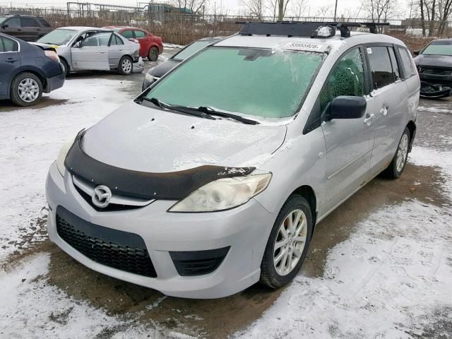 JM1CR293480319294 - 2008 MAZDA 5 SILVER photo 2