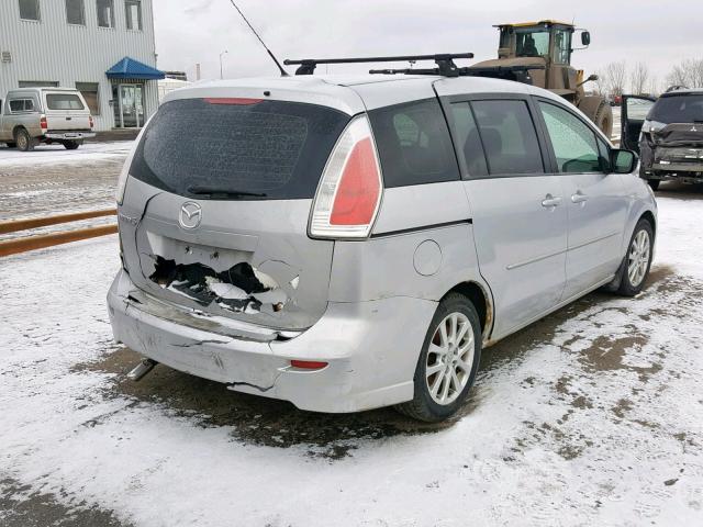 JM1CR293480319294 - 2008 MAZDA 5 SILVER photo 4