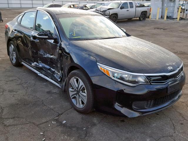 KNAGU4LE6H5014708 - 2017 KIA OPTIMA HYB BLACK photo 1