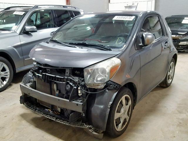 JTNJJXB07DJ025447 - 2013 TOYOTA SCION IQ GRAY photo 2