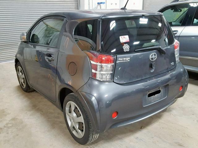 JTNJJXB07DJ025447 - 2013 TOYOTA SCION IQ GRAY photo 3