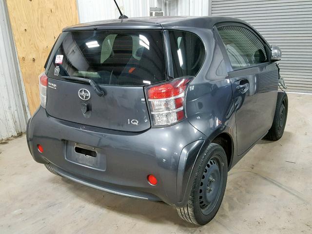 JTNJJXB07DJ025447 - 2013 TOYOTA SCION IQ GRAY photo 4