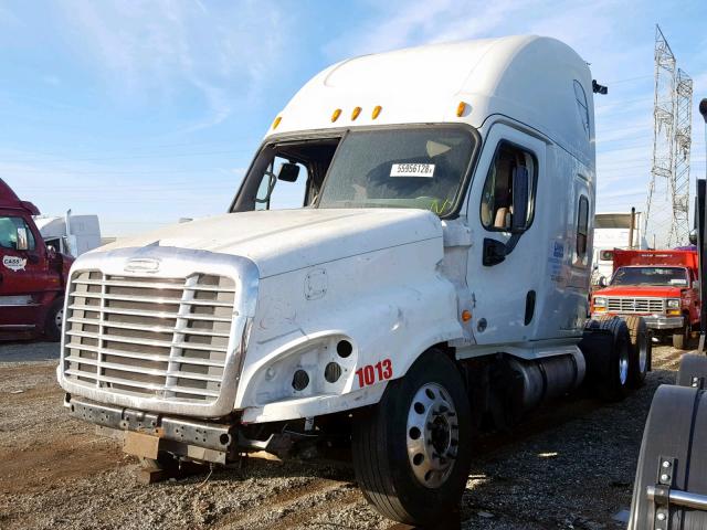 1FUJGLBG6ELFP4017 - 2014 FREIGHTLINER CASCADIA 1 WHITE photo 2