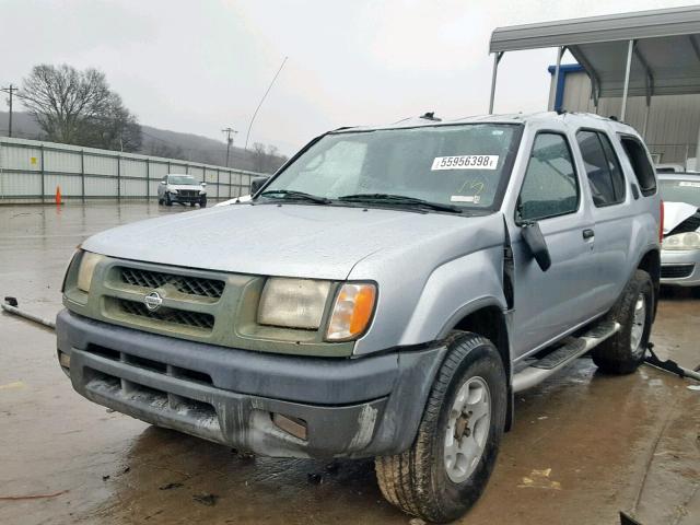 5N1ED28T8YC537743 - 2000 NISSAN XTERRA SILVER photo 2