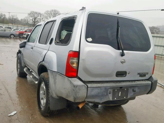 5N1ED28T8YC537743 - 2000 NISSAN XTERRA SILVER photo 3