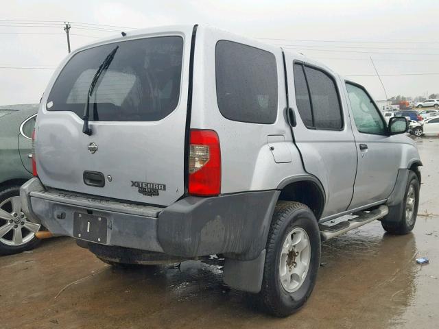 5N1ED28T8YC537743 - 2000 NISSAN XTERRA SILVER photo 4