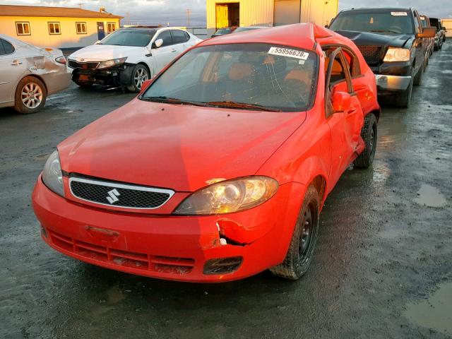 KL5JD66Z28K746585 - 2008 SUZUKI RENO BASE RED photo 2