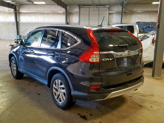 2HKRM4H70FH659275 - 2015 HONDA CR-V EXL BLACK photo 3