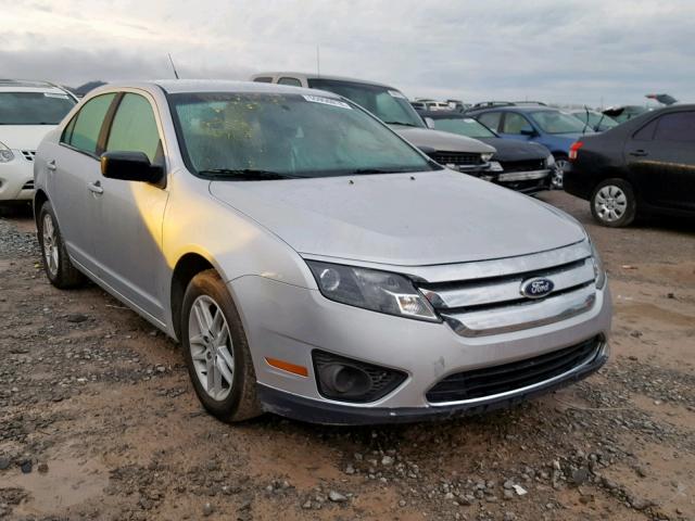 3FAHP0GA9CR348435 - 2012 FORD FUSION S SILVER photo 1