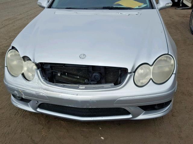 WDBTJ72H77F205908 - 2007 MERCEDES-BENZ CLK 550 SILVER photo 9