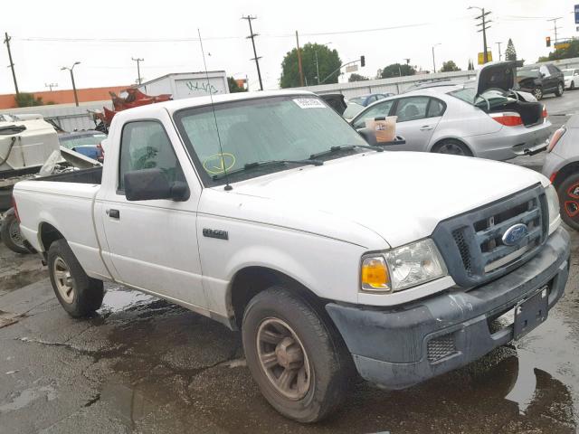 1FTYR10D67PA80343 - 2007 FORD RANGER WHITE photo 1