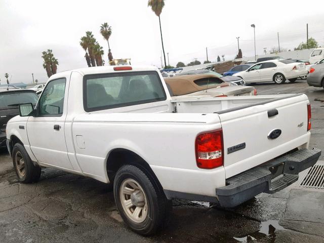 1FTYR10D67PA80343 - 2007 FORD RANGER WHITE photo 3