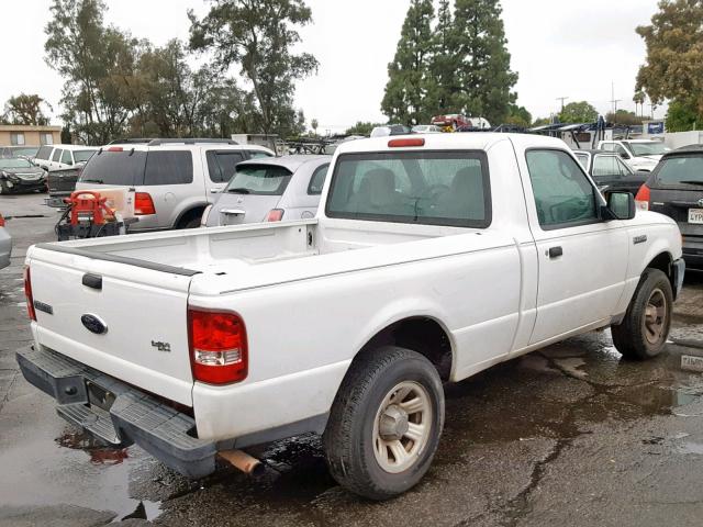 1FTYR10D67PA80343 - 2007 FORD RANGER WHITE photo 4