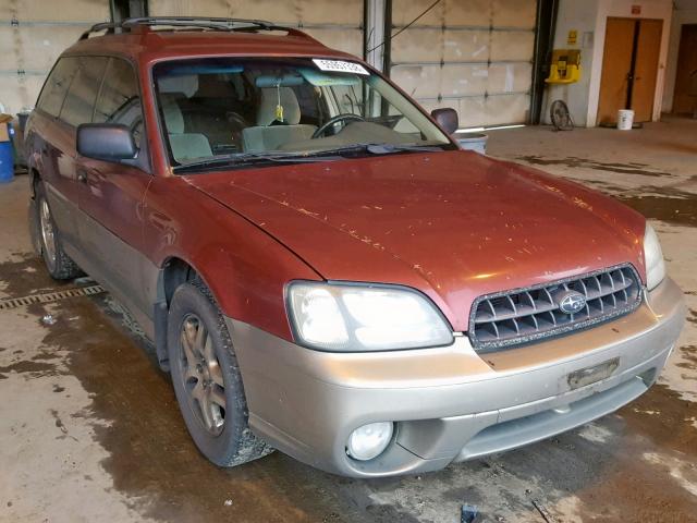 4S3BH675047643032 - 2004 SUBARU LEGACY OUT RED photo 1