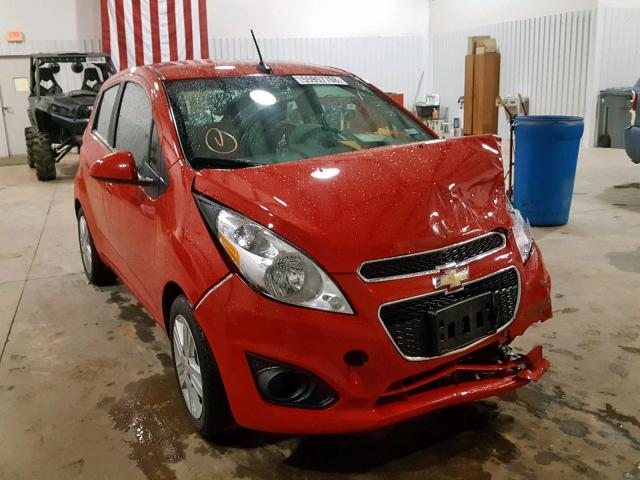 KL8CB6S97EC554446 - 2014 CHEVROLET SPARK LS RED photo 1