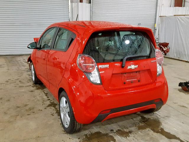 KL8CB6S97EC554446 - 2014 CHEVROLET SPARK LS RED photo 3