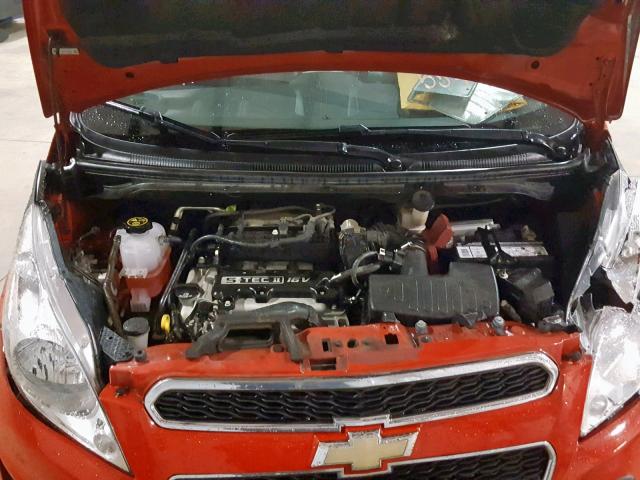 KL8CB6S97EC554446 - 2014 CHEVROLET SPARK LS RED photo 7