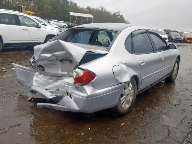 1FAFP56U05A287604 - 2005 FORD TAURUS SEL SILVER photo 4