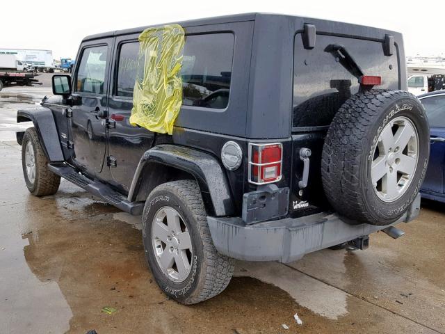 1J4GA59127L213376 - 2007 JEEP WRANGLER S BLACK photo 3