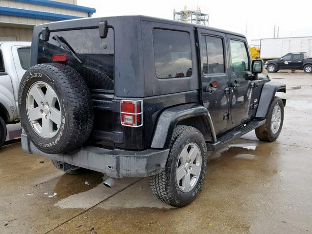 1J4GA59127L213376 - 2007 JEEP WRANGLER S BLACK photo 4