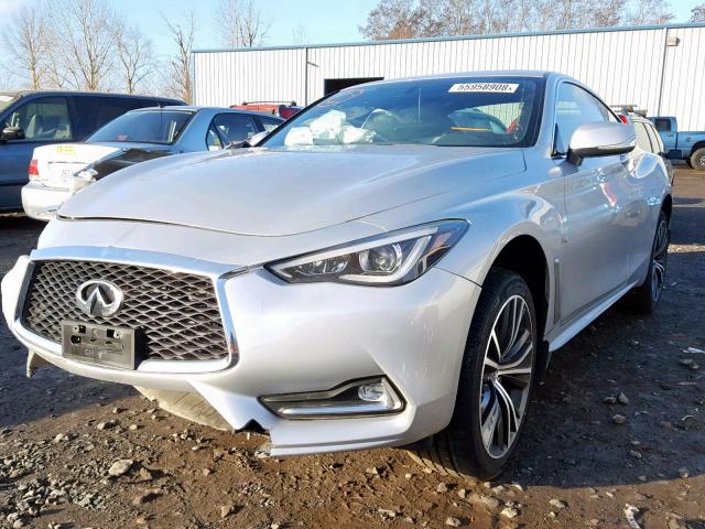 JN1EV7EKXJM342661 - 2018 INFINITI Q60 PREMIU SILVER photo 2