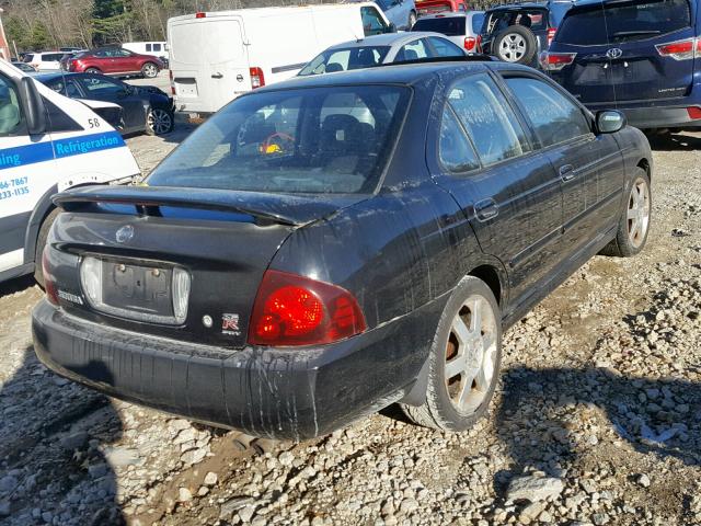 3N1AB51D04L730998 - 2004 NISSAN SENTRA SE- BLACK photo 4