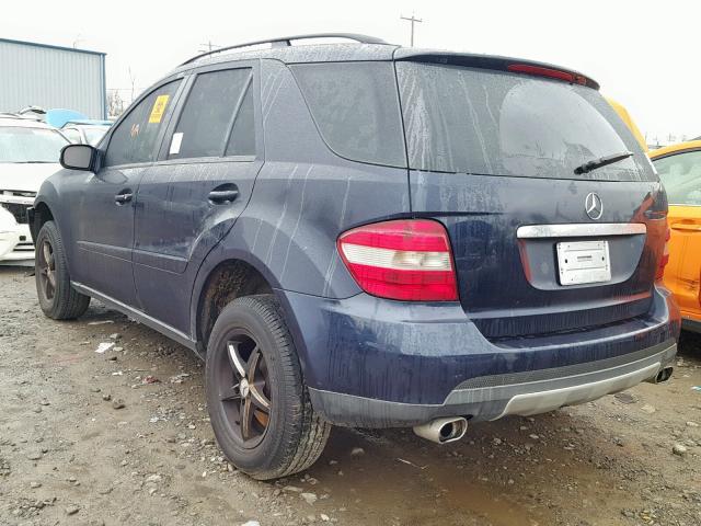 4JGBB86E86A018734 - 2006 MERCEDES-BENZ ML 350 BLUE photo 3