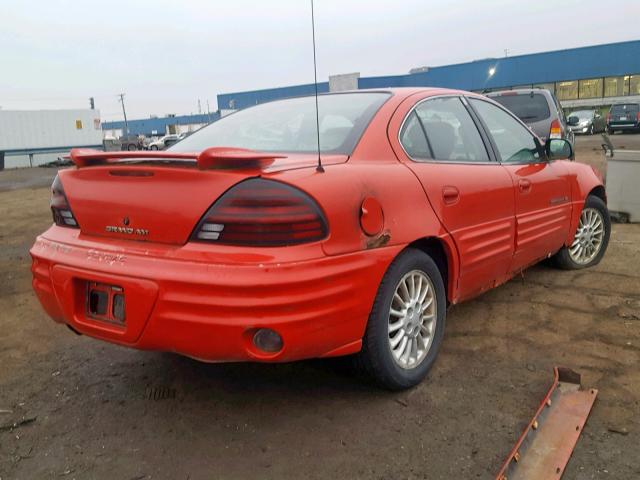 1G2NE52T7XC561983 - 1999 PONTIAC GRAND AM S RED photo 4