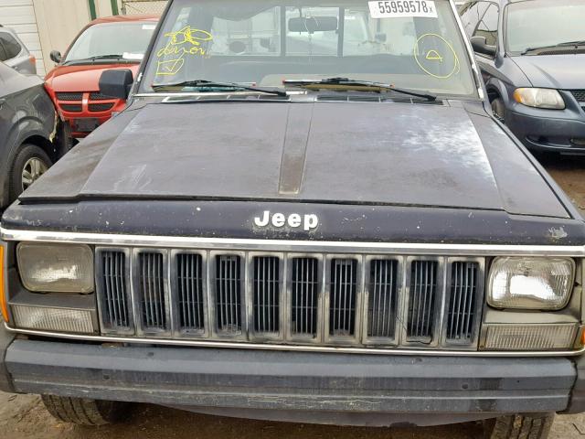 1JTHL6514GT066573 - 1986 JEEP COMANCHE C BLUE photo 10