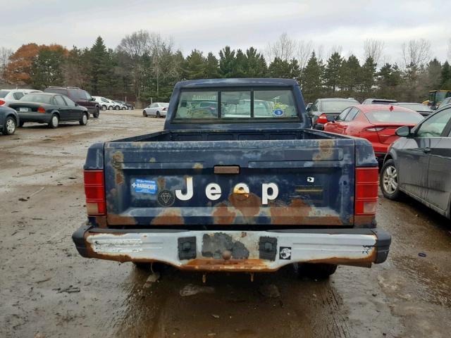 1JTHL6514GT066573 - 1986 JEEP COMANCHE C BLUE photo 9