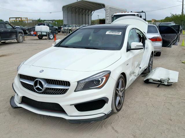 WDDSJ4EB0FN259421 - 2015 MERCEDES-BENZ CLA 250 WHITE photo 2